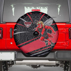 Essendon Bombers Australian Football Spare Tire Cover Skeeta Mascot With Indigenous Pattern Art