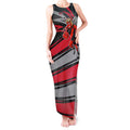 Essendon Bombers Australian Football Tank Maxi Dress Skeeta Mascot With Indigenous Pattern Art