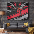 Essendon Bombers Australian Football Tapestry Skeeta Mascot With Indigenous Pattern Art