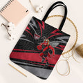 Essendon Bombers Australian Football Tote Bag Skeeta Mascot With Indigenous Pattern Art