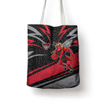 Essendon Bombers Australian Football Tote Bag Skeeta Mascot With Indigenous Pattern Art