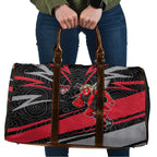 Essendon Bombers Australian Football Travel Bag Skeeta Mascot With Indigenous Pattern Art