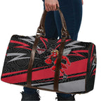 Essendon Bombers Australian Football Travel Bag Skeeta Mascot With Indigenous Pattern Art