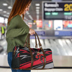 Essendon Bombers Australian Football Travel Bag Skeeta Mascot With Indigenous Pattern Art