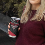 Essendon Bombers Australian Football Tumbler Cup Skeeta Mascot With Indigenous Pattern Art