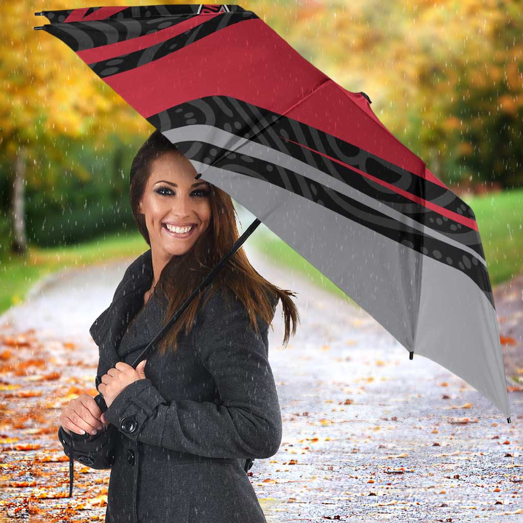Essendon Bombers Australian Football Umbrella Skeeta Mascot With Indigenous Pattern Art