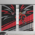 Essendon Bombers Australian Football Window Curtain Skeeta Mascot With Indigenous Pattern Art