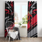 Essendon Bombers Australian Football Window Curtain Skeeta Mascot With Indigenous Pattern Art