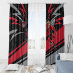 Essendon Bombers Australian Football Window Curtain Skeeta Mascot With Indigenous Pattern Art