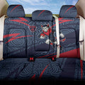 Melbourne Demons Australian Football Back Car Seat Cover Devil Mascot With Indigenous Pattern Art