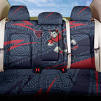 Melbourne Demons Australian Football Back Car Seat Cover Devil Mascot With Indigenous Pattern Art