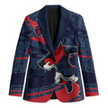 Melbourne Demons Australian Football Blazer Devil Mascot With Indigenous Pattern Art