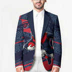 Melbourne Demons Australian Football Blazer Devil Mascot With Indigenous Pattern Art