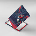Melbourne Demons Australian Football Canvas Wall Art Devil Mascot With Indigenous Pattern Art