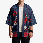 Melbourne Demons Australian Football Kimono Devil Mascot With Indigenous Pattern Art