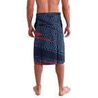 Melbourne Demons Australian Football Lavalava Devil Mascot With Indigenous Pattern Art