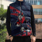 Melbourne Demons Australian Football Sleeveless Puffer Jacket Devil Mascot With Indigenous Pattern Art
