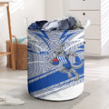 North Melbourne Kangaroos Australian Football Laundry Basket Kangaroo Mascot Design With Indigenous Pattern Art