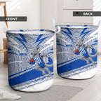North Melbourne Kangaroos Australian Football Laundry Basket Kangaroo Mascot Design With Indigenous Pattern Art