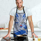North Melbourne Kangaroos Australian Football Apron Kangaroo Mascot Design With Indigenous Pattern Art