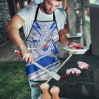 North Melbourne Kangaroos Australian Football Apron Kangaroo Mascot Design With Indigenous Pattern Art