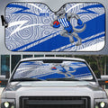 North Melbourne Kangaroos Australian Football Auto Sun Shade Kangaroo Mascot Design With Indigenous Pattern Art