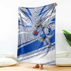 North Melbourne Kangaroos Australian Football Blanket Kangaroo Mascot Design With Indigenous Pattern Art