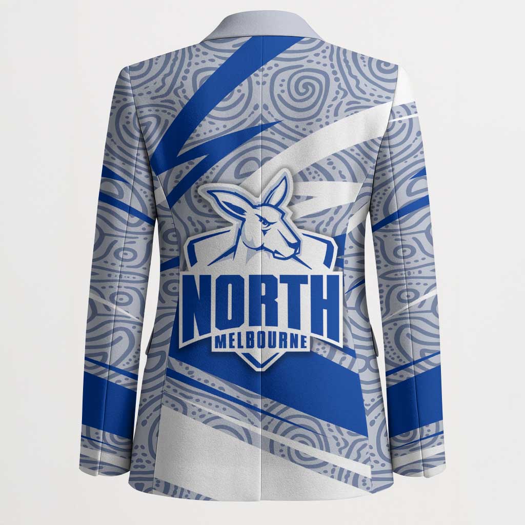 North Melbourne Kangaroos Australian Football Blazer Kangaroo Mascot Design With Indigenous Pattern Art