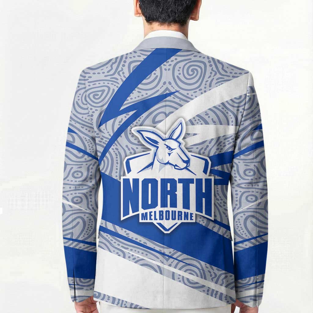 North Melbourne Kangaroos Australian Football Blazer Kangaroo Mascot Design With Indigenous Pattern Art
