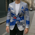 North Melbourne Kangaroos Australian Football Blazer Kangaroo Mascot Design With Indigenous Pattern Art
