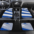 North Melbourne Kangaroos Australian Football Car Mats Kangaroo Mascot Design With Indigenous Pattern Art