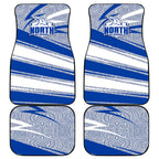 North Melbourne Kangaroos Australian Football Car Mats Kangaroo Mascot Design With Indigenous Pattern Art