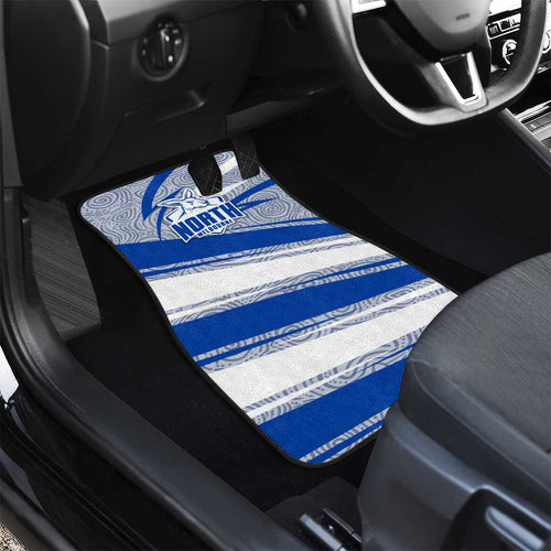 North Melbourne Kangaroos Australian Football Car Mats Kangaroo Mascot Design With Indigenous Pattern Art