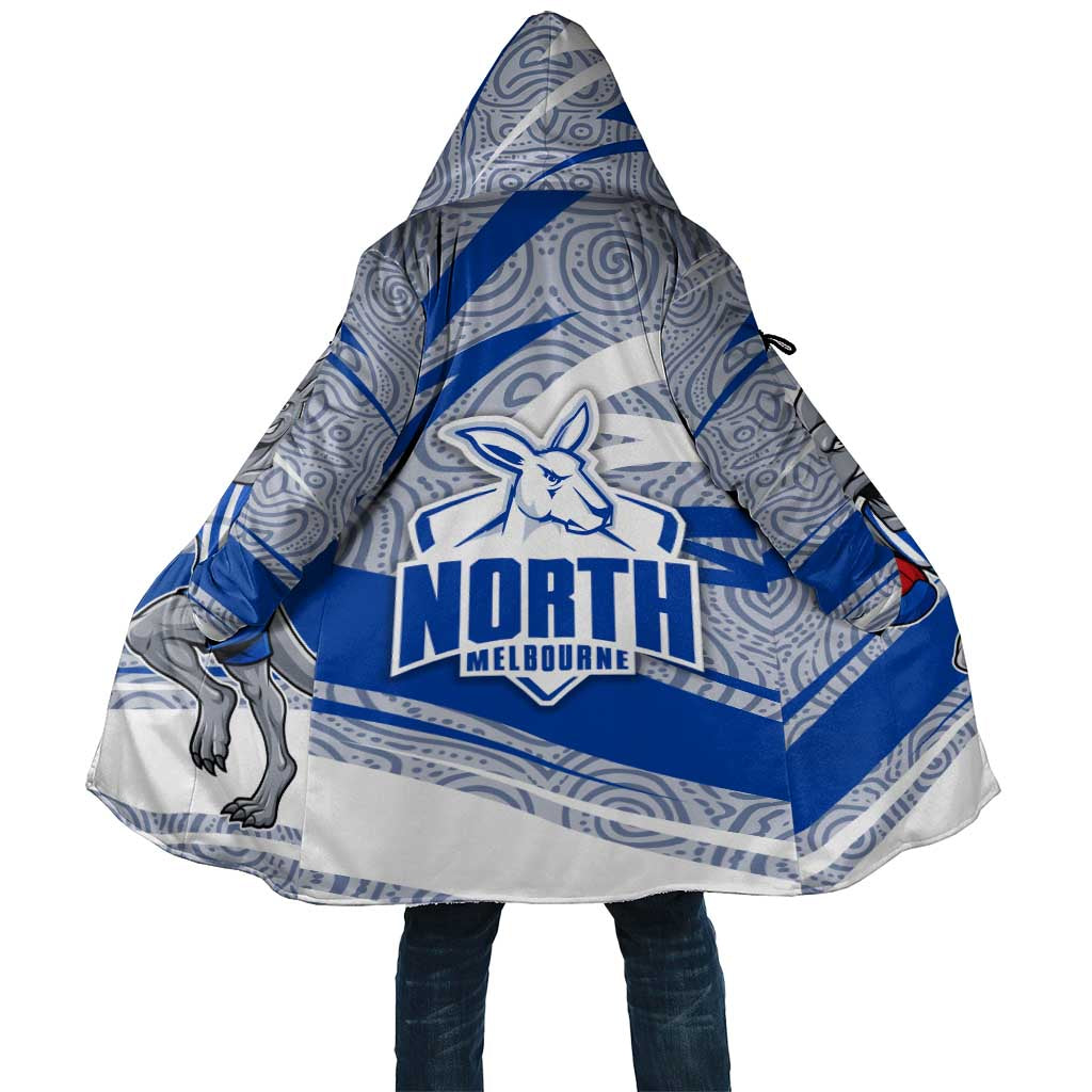 North Melbourne Kangaroos Australian Football Cloak Kangaroo Mascot Design With Indigenous Pattern Art