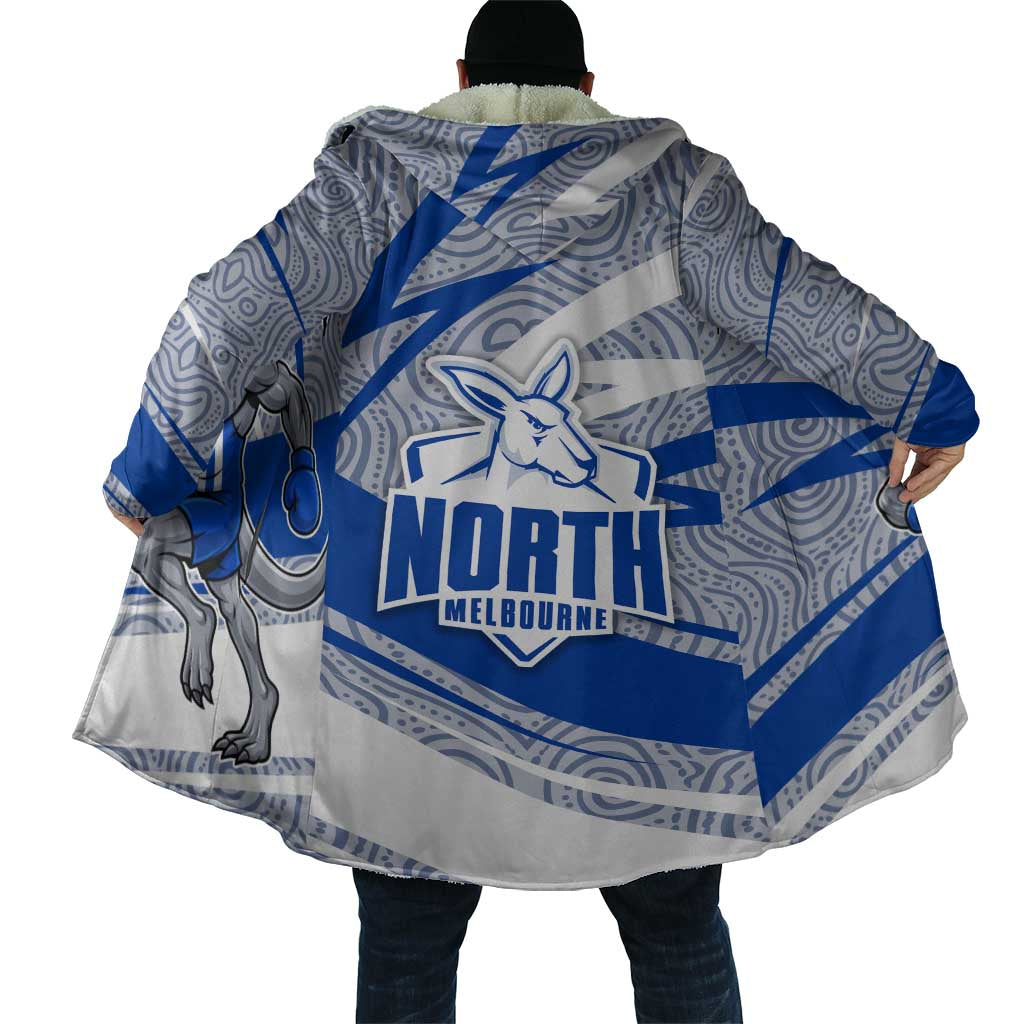North Melbourne Kangaroos Australian Football Cloak Kangaroo Mascot Design With Indigenous Pattern Art