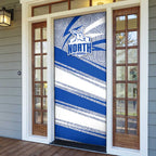 North Melbourne Kangaroos Australian Football Door Cover Kangaroo Mascot Design With Indigenous Pattern Art