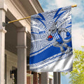 North Melbourne Kangaroos Australian Football Garden Flag Kangaroo Mascot Design With Indigenous Pattern Art