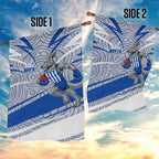 North Melbourne Kangaroos Australian Football Garden Flag Kangaroo Mascot Design With Indigenous Pattern Art