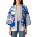 North Melbourne Kangaroos Australian Football Kimono Kangaroo Mascot Design With Indigenous Pattern Art