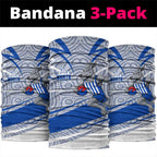 North Melbourne Kangaroos Australian Football Neck Gaiter Kangaroo Mascot Design With Indigenous Pattern Art