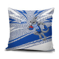 North Melbourne Kangaroos Australian Football Pillow Cover Kangaroo Mascot Design With Indigenous Pattern Art