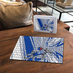 North Melbourne Kangaroos Australian Football Puzzle Kangaroo Mascot Design With Indigenous Pattern Art