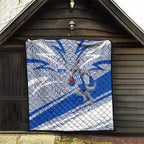 North Melbourne Kangaroos Australian Football Quilt Kangaroo Mascot Design With Indigenous Pattern Art