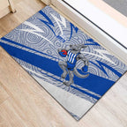 North Melbourne Kangaroos Australian Football Rubber Doormat Kangaroo Mascot Design With Indigenous Pattern Art