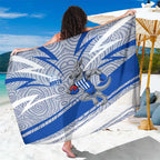 North Melbourne Kangaroos Australian Football Sarong Kangaroo Mascot Design With Indigenous Pattern Art