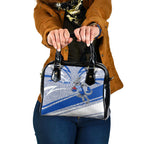 North Melbourne Kangaroos Australian Football Shoulder Handbag Kangaroo Mascot Design With Indigenous Pattern Art