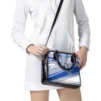 North Melbourne Kangaroos Australian Football Shoulder Handbag Kangaroo Mascot Design With Indigenous Pattern Art