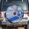 North Melbourne Kangaroos Australian Football Spare Tire Cover Kangaroo Mascot Design With Indigenous Pattern Art