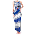 North Melbourne Kangaroos Australian Football Tank Maxi Dress Kangaroo Mascot Design With Indigenous Pattern Art