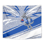 North Melbourne Kangaroos Australian Football Tapestry Kangaroo Mascot Design With Indigenous Pattern Art